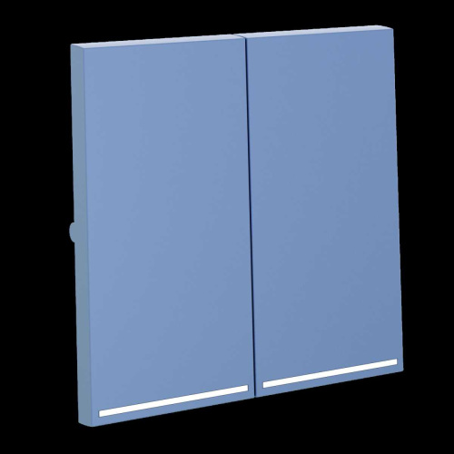 Клавиши для выключателя/переключателя двухклавишного с подсветкой, S70 (деним) Voltum VLS000415 фото 5