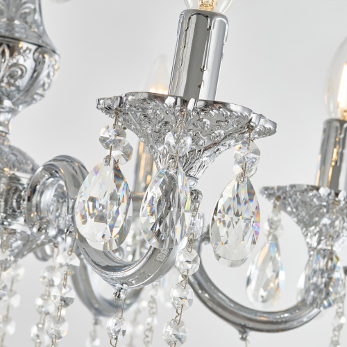 Люстра с хрустальными подвесками AL78101/6/175 A Ni Bohemia Ivele Crystal (Богемия Ивеле Кристалл) фото 8