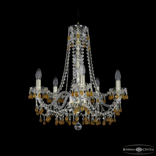 Люстра хрустальная 1410/5/195/h-60 G V1003 Bohemia Ivele Crystal (Богемия Ивеле Кристалл)