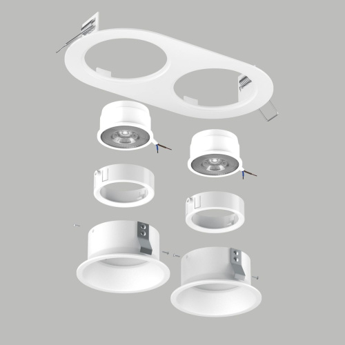 Комплект со светильником Lightstar Domino Round (214656+214606+214606+214006+214006) D6560606WMOD фото 2