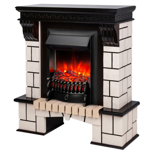 Электрокамин RealFlame Stone AO античный дуб с очагом Fobos Lux Black фото 3 Электрокамин RealFlame Stone AO античный дуб с очагом Fobos Lux Black фото 3