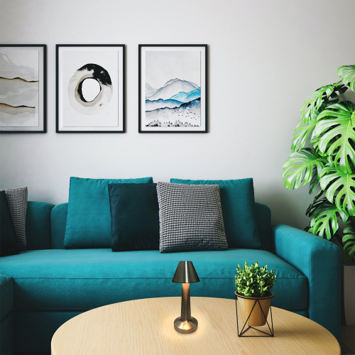 Настольный светильник Escada 10256/L LED*3W Nickel фото 2