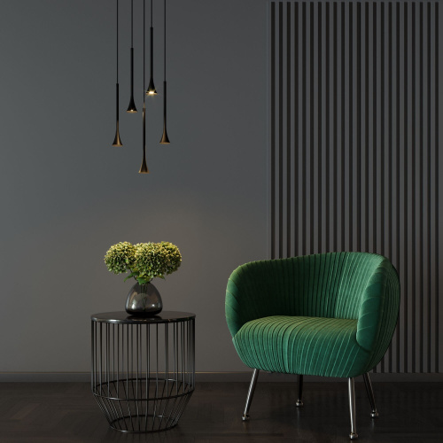 Светильник подвесной светодиодный Hall 5W 3000K черный 50314 LED фото 2