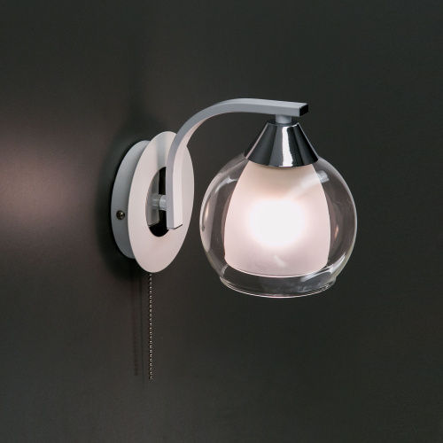 Citilux Кристи CL152310 Бра с выключателем Белое Хром фото 6 Citilux Кристи CL152310 Бра с выключателем Белое Хром фото 6