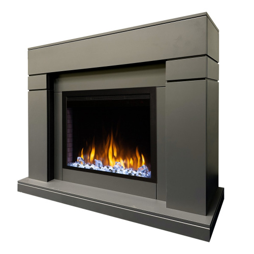 Электрокамин RealFlame Lindelse 25,5/26 GR серый c очагом Saphir 25,5 фото 2 Электрокамин RealFlame Lindelse 25,5/26 GR серый c очагом Saphir 25,5 фото 2