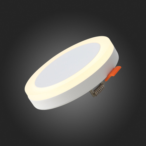 ST104.502.06 Светильник встраиваемый Белый LED 1*6W 3000K 468Lm Ra>80 120° IP20 D110xH20 170-240V Встраиваемые светильники фото 6