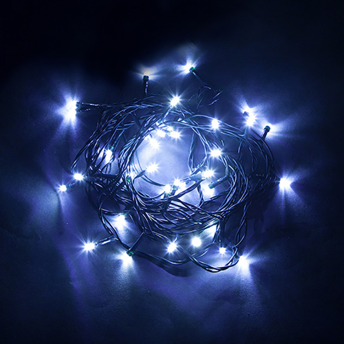 Светодиодная гирлянда Feron CL02 линейная 2м +1.5м 230V синий, c питанием от сети, контроллером, зеленый шнур фото 3