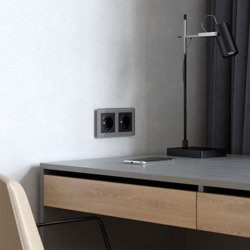 Рамка из акрила на 2 поста Acrylic графит W0022704 фото 5