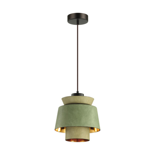 4992/1A PENDANT ODL23 381 зеленый/золотой/металл/экокожа Подвес E27 60W KRESSA 4992/1A PENDANT ODL23 381 зеленый/золотой/металл/экокожа Подвес E27 60W KRESSA