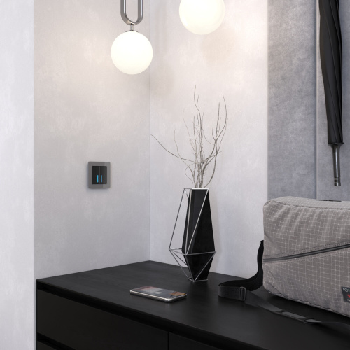 Рамка из акрила на 1 пост Acrylic графит W0012704 фото 4 Рамка из акрила на 1 пост Acrylic графит W0012704 фото 4