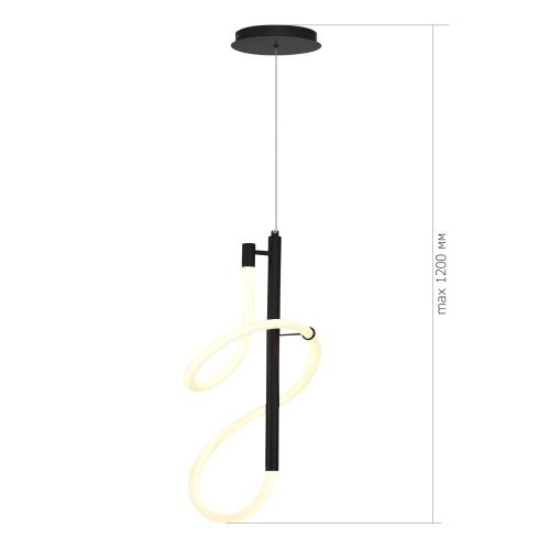 SL6102.403.16 Светильник подвесной ST-Luce Черный/Белый LED 1*16W 3000K SAGRATO фото 2
