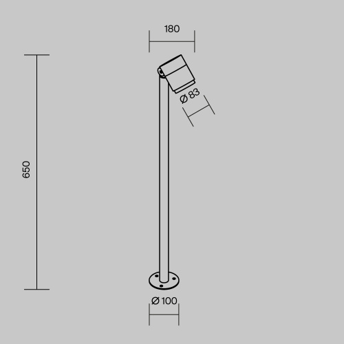 Ландшафтный светильник Outdoor O497FL-L12B3K1 фото 3