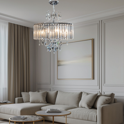Citilux Инга CL335181 Люстра подвесная хрустальная Хром фото 19 Citilux Инга CL335181 Люстра подвесная хрустальная Хром фото 19