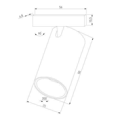 Mini Magnetic Трековый светильник 3W 3000K черный 85200/01 фото 7
