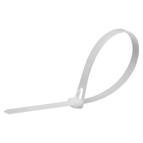 Хомут нейлоновый многоразовый STEKKER NYCT80-250 8x250 мм, белый, упаковка 100 шт фото 3