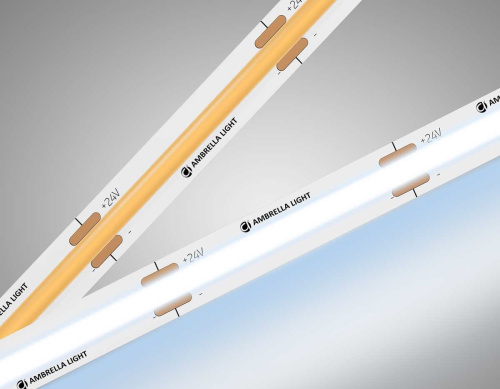 Светодиодная лента Ambrella Light GS4753 COB 528Led/14W m/ 24V IP20 6500K/ 5m*10mm*2mm (2 конт.) GS4753 фото 6