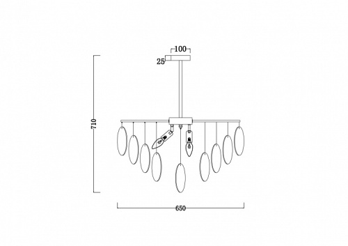 Подвесная люстра Freya Porto FR5104PL-06BS фото 5