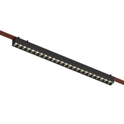 DK5672-BK Cветильник для трека-ремня Belty Smart, серия Grill, со светодиодом, L642*W40*H45мм, 48V DC, 24W, RA90, 24°, 2700-6000K, IP20, черный, алюминий фото 2