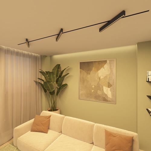 DK6634-BK Поворотный однофазный трековый светильник EDDER со светодиодом L538mm 220V 40W 30° 3000K IP20 черный алюминий фото 5 DK6634-BK Поворотный однофазный трековый светильник EDDER со светодиодом L538mm 220V 40W 30° 3000K IP20 черный алюминий фото 5