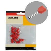 LD406-1008 Наконечник штыревой втулочный изолированный НШВИ(2) 1,0-8 (DIY упаковка 25 шт)