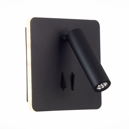 SL1586.431.01 Светильник настенный Черный LED 1*9W 3000K 624Lm Ra>80  IP20 L-xW140xH140 170-240V Настенные светильники фото 4