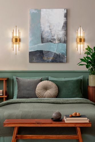 Бра Cloyd CARTEL-B W2 / выс. 60 см - латунь (арт.20202) Бра Cloyd CARTEL-B W2 / выс. 60 см - латунь (арт.20202)