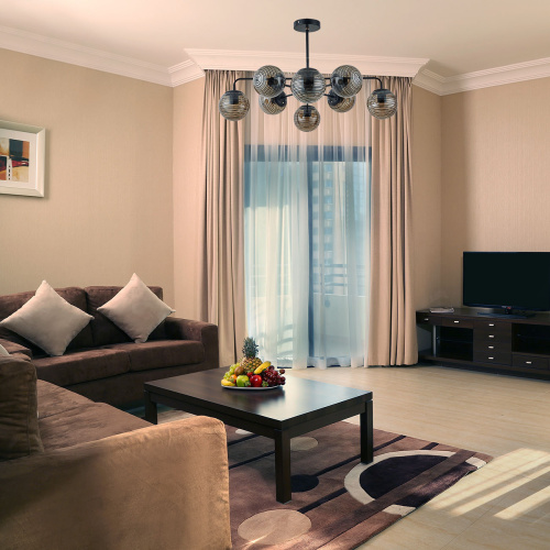 Светильник на штанге Escada 646/8P E27*60W Black фото 3 Светильник на штанге Escada 646/8P E27*60W Black фото 3