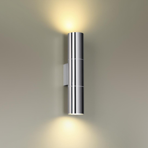 4281/2WA HIGHTECH ODL22 445 хром/металл Настенный светильник IP44 LED E27 max 2*7W BAZEL фото 4 4281/2WA HIGHTECH ODL22 445 хром/металл Настенный светильник IP44 LED E27 max 2*7W BAZEL фото 4