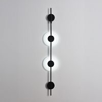 8372/16WL LEDIO LN26 427 черный/белый, металл/акрил Бра LED 16W 3000/4000/6000K 220V ECA