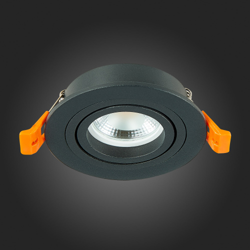 ST251.418.01 Св-к встр. Черный GU10 1*50W  IP20 L90xW90xH27 220V Без ламп Встраиваемые светильники фото 6