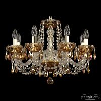 Люстра хрустальная 5402/8/195 G Amber/M-1G K777 Bohemia Ivele Crystal (Богемия Ивеле Кристалл)
