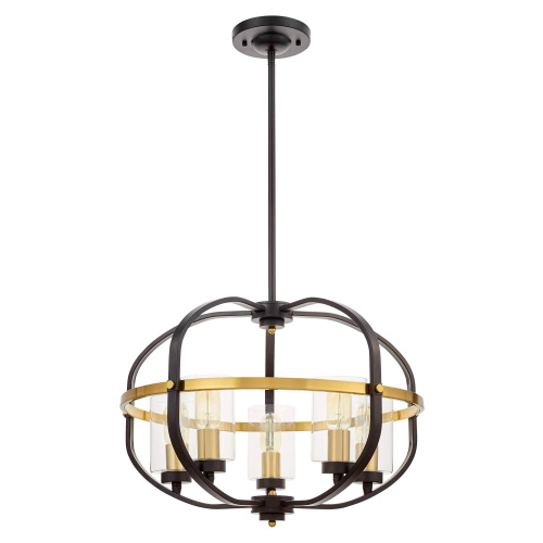 Подвесной светильник Lumina Deco Monterey LDP 1141-5 BK+MD фото 4 Подвесной светильник Lumina Deco Monterey LDP 1141-5 BK+MD фото 4