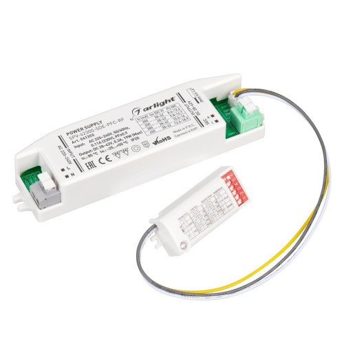 Блок питания SPV-42300-SDE-PFC (19W, 28-42V, 300mA, 5.8GHz) Arlight 041355 Блок питания SPV-42300-SDE-PFC (19W, 28-42V, 300mA, 5.8GHz) Arlight 041355