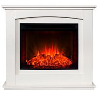 Электрокамин RealFlame Canada 25,5 WT белый с очагом Evrika 25,5 LED