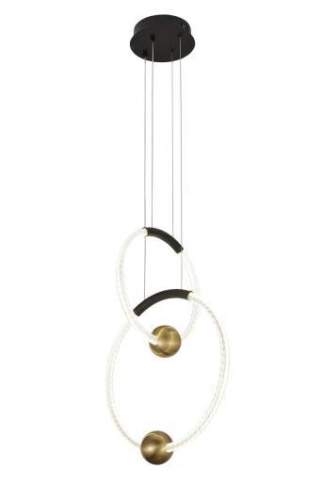 Люстра подвесная Alfa Light F4324-09 D30+D40 black+bronze Люстра подвесная Alfa Light F4324-09 D30+D40 black+bronze