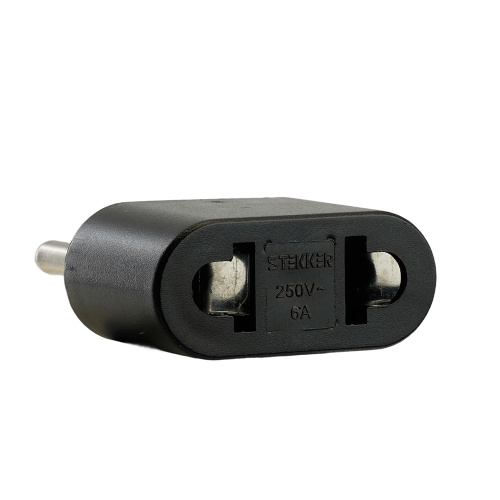 Переходник сетевой STEKKER ADP6-03-20 Tefal б/з 250V, 6A полипропилен, черный фото 4