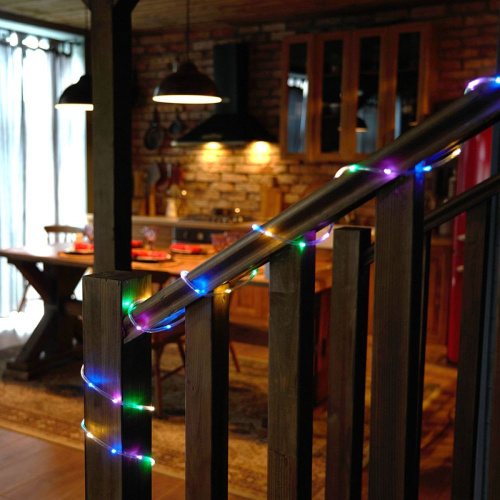 Светодиодная гирлянда Feron CL587 линейная Мини Дюралайт мультиколор с контроллером, 15м, c питанием от сети 220V фото 4