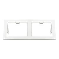214526 Рамка DOMINO Double QUADRO MR16 БЕЛЫЙ
