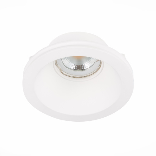 ST254.308.01 Св-к встр. из гипса Белый GU10 1*50W  IP20 D120xH50 180-240V Без ламп Встраиваемые светильники фото 12