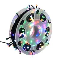 Светодиодная гирлянда на бобине Feron CL98 линейная 50м + 3м 230V мультиколор, c питанием от сети, зеленый шнур