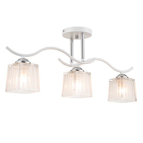 Потолочный светильник Escada 535/3PL E27*40W Chrome/White Потолочный светильник Escada 535/3PL E27*40W Chrome/White