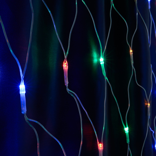 Светодиодная гирлянда Feron CL30 сеть 2х2м + 3м 230V мультиколор, c питанием от сети, прозрачный шнур фото 6