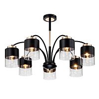 Светильник на штанге Escada 2121/7P E27*40W Black/Gold