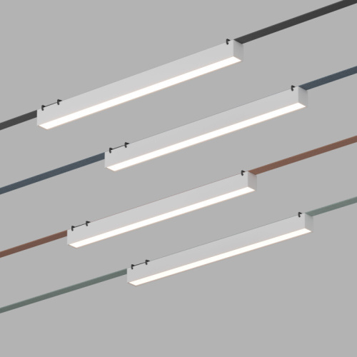 DK5576-WH Cветильник для трека-ремня Belty, серия Linear, со светодиодом, L642*W40*H45мм, 48V DC, 24W, RA90, 120°, 4000K, IP20, белый, алюминий фото 5