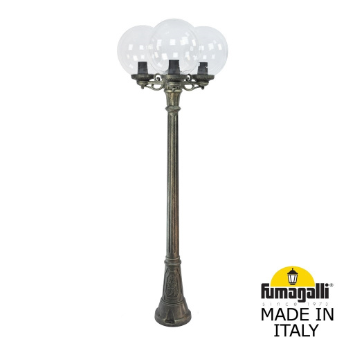 Fumagalli Садово-парковый фонарь FUMAGALLI ARTU BISSO/G300 3L G30.158.S30.BXE27 Fumagalli Садово-парковый фонарь FUMAGALLI ARTU BISSO/G300 3L G30.158.S30.BXE27