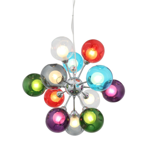 SL431.153.12 Люстра подвесная ST-Luce Хром/Разноцветный, Белый G9 12*5W DUALITA фото 4