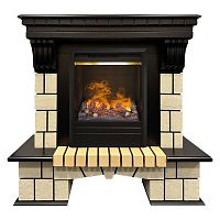 Электрокамин RealFlame Stone ML STD античный дуб c очагом 3D Olympic