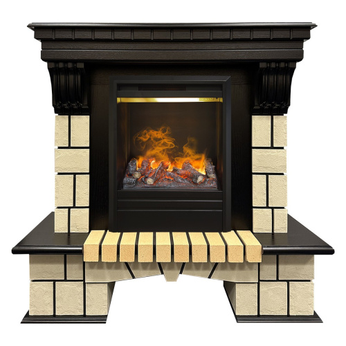 Электрокамин RealFlame Stone ML STD античный дуб c очагом 3D Olympic Электрокамин RealFlame Stone ML STD античный дуб c очагом 3D Olympic
