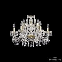 Люстра хрустальная 1403/6+3/195 G Bohemia Ivele Crystal (Богемия Ивеле Кристалл)
