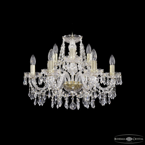 Люстра хрустальная 1403/6+3/195 G Bohemia Ivele Crystal (Богемия Ивеле Кристалл)
